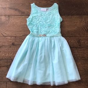 Children’s Place teal dress with flowers